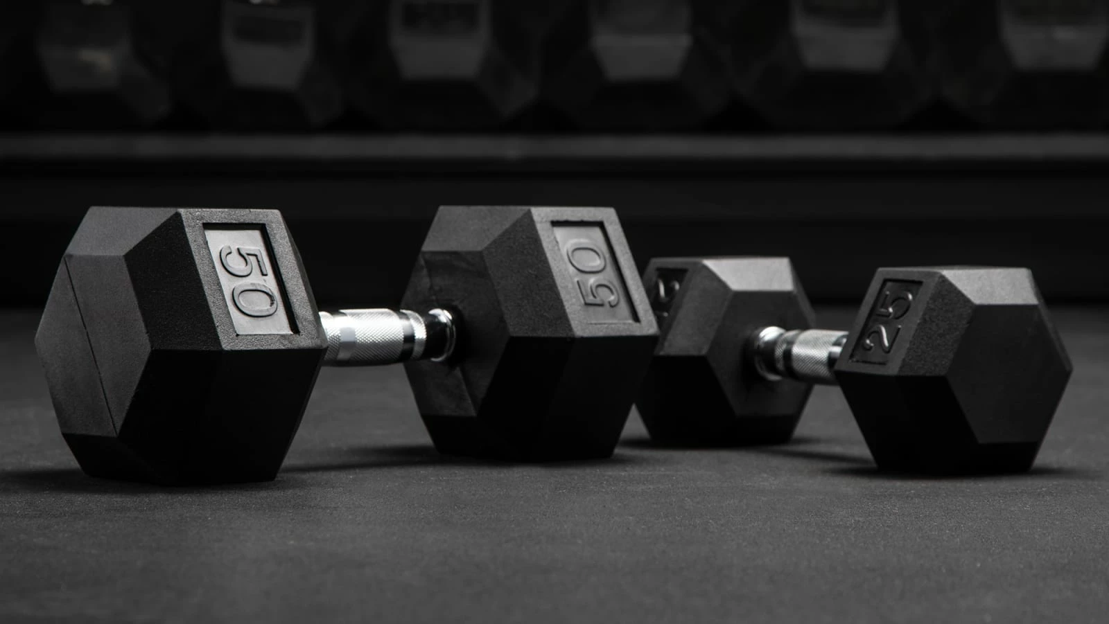 Unbranded Rubber Hex Dumbbell 3 Unbranded Rubber Hex Dumbbell