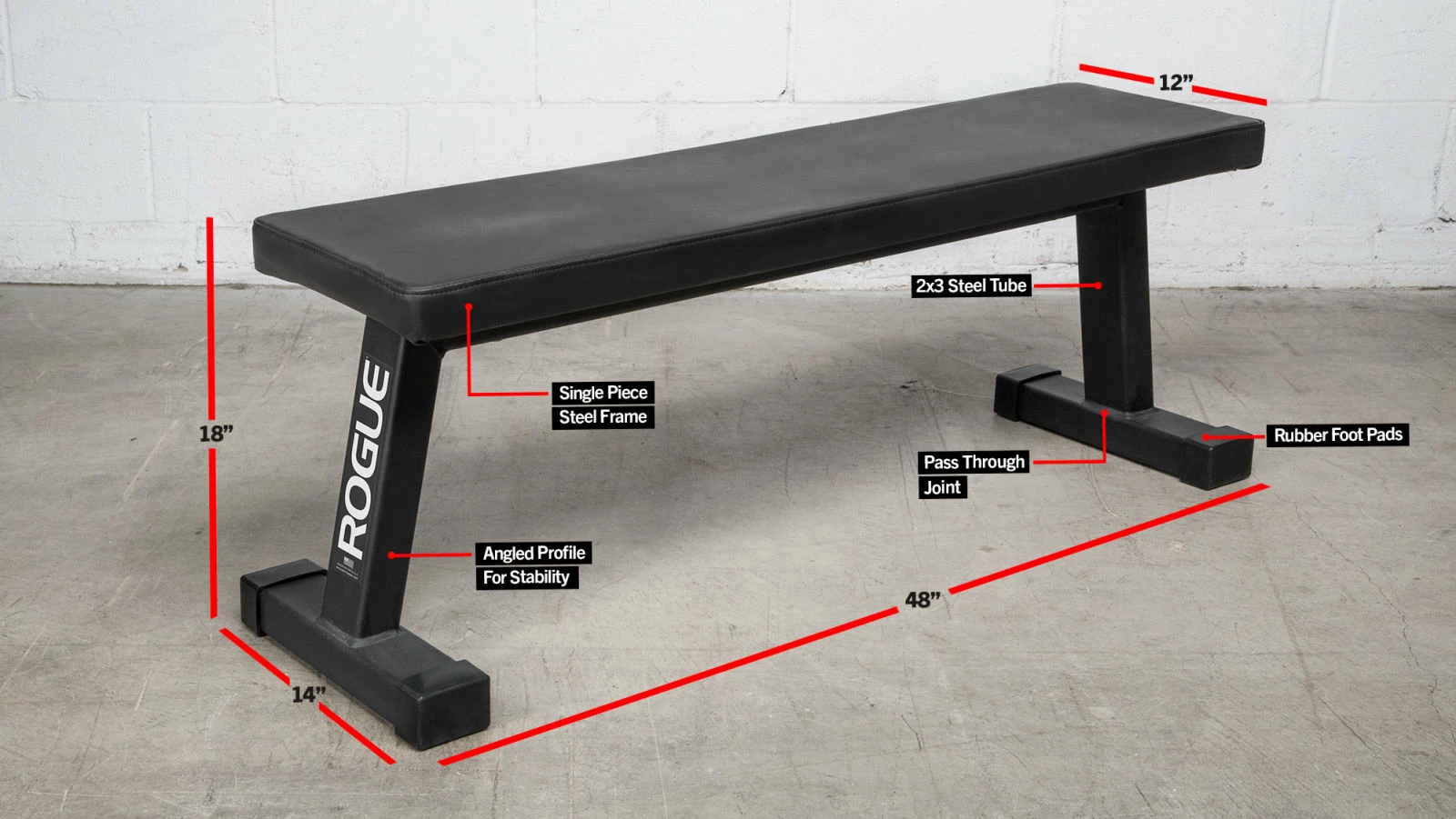 Rogue Fitness Rogue Flat Utility Bench 2.0 4 Rogue Fitness Rogue Flat Utility Bench 2.0 - Image 2