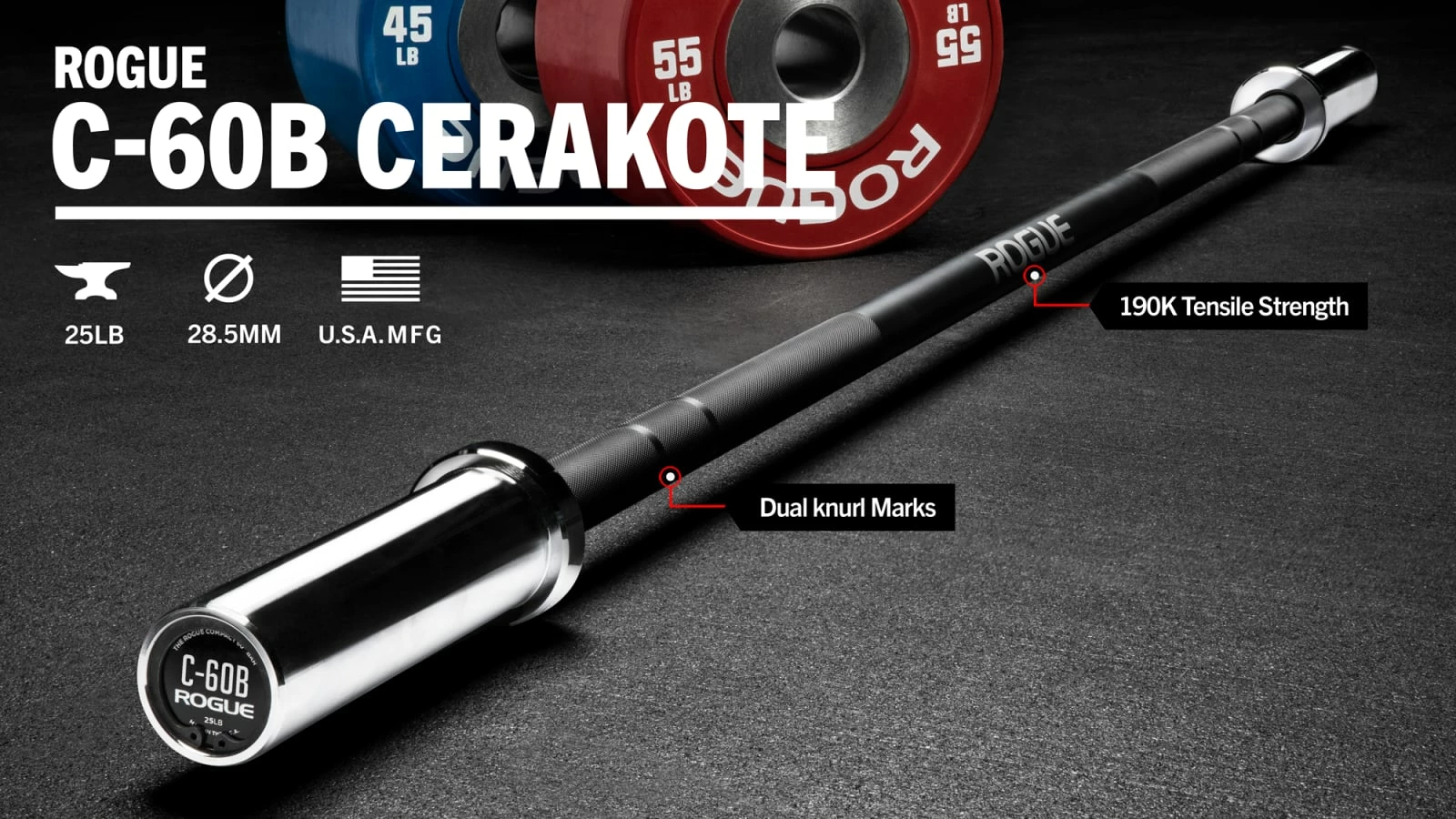 Rogue Fitness C-60B - Cerakote 3 Rogue Fitness C-60B - Cerakote