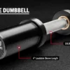 Rogue Fitness Rogue DB25-10 Loadable Dumbbell - Stainless 1 Rogue Fitness Rogue DB25-10 Loadable Dumbbell - Stainless -Rogue Fitness shop RA2119 SSIL H mzpl01