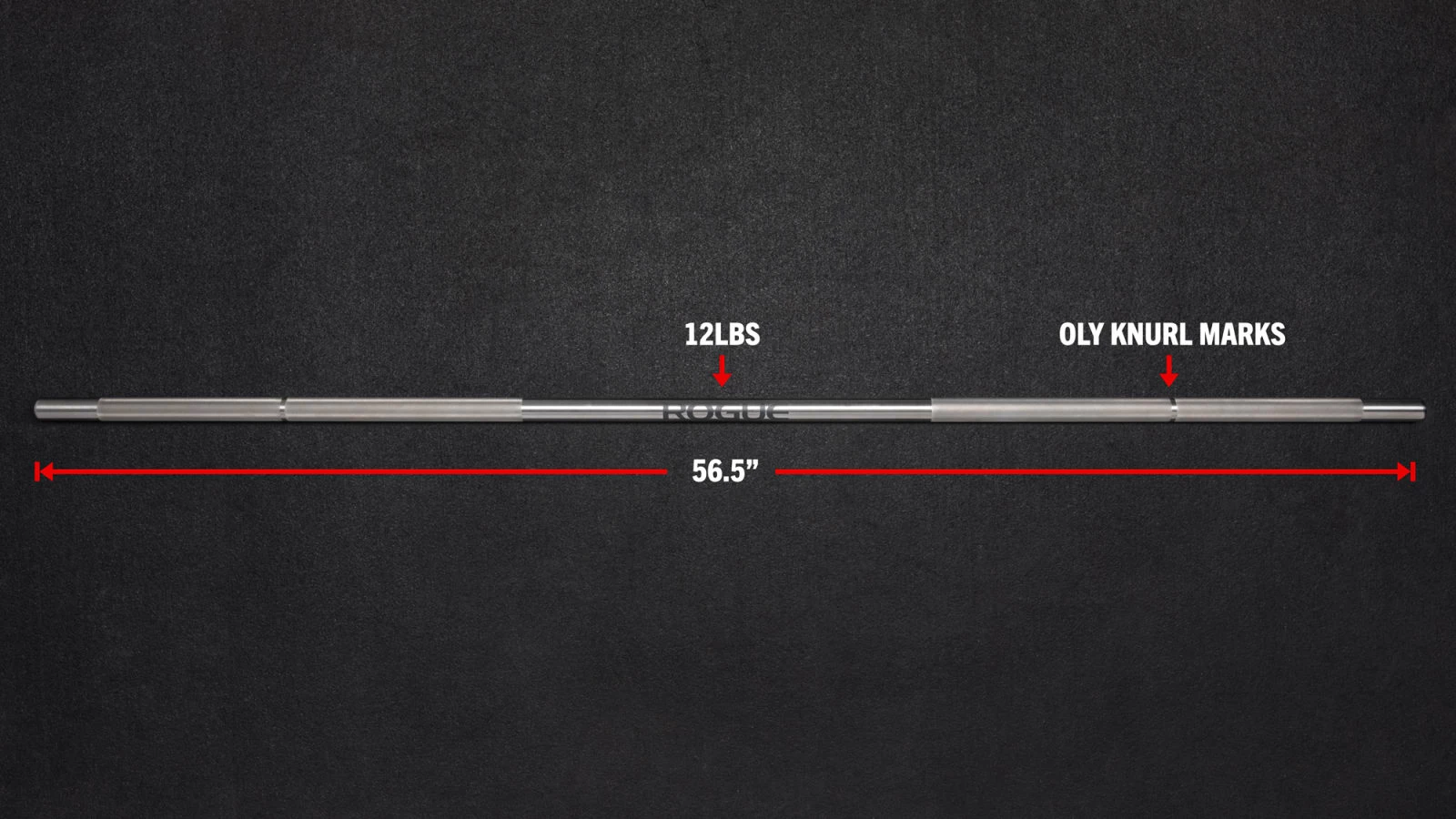 Rogue Fitness Rogue 25mm War Bar - Stainless Steel 7 Rogue Fitness Rogue 25mm War Bar - Stainless Steel - Image 5