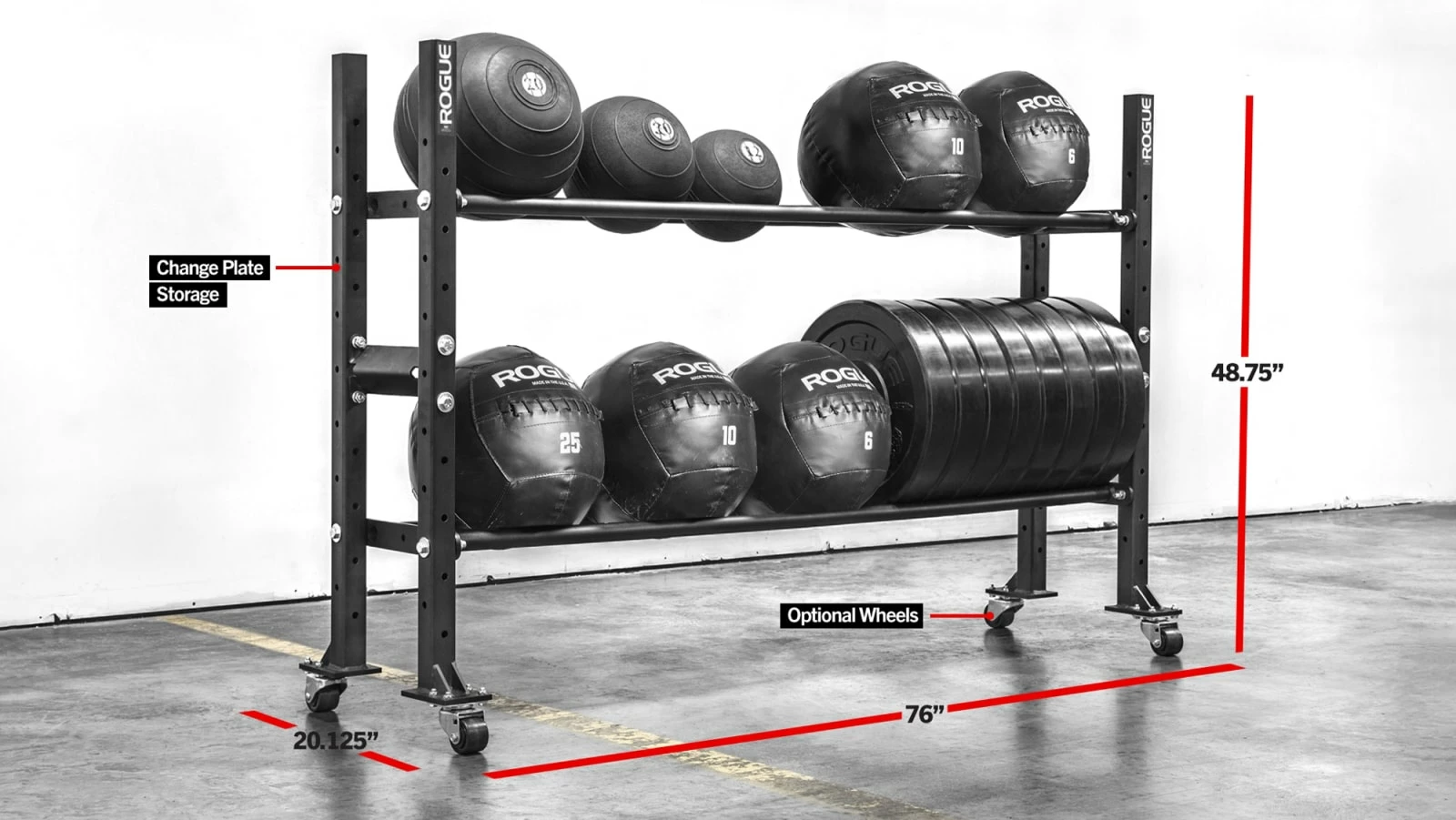 Rogue Fitness 2-Tier Mass Storage System - 70" 3 Rogue Fitness 2-Tier Mass Storage System - 70"